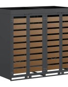 vidaXL Úložný box na 2 popelnice Ocel Antracit