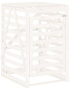 vidaXL Úložný box na popelnici bílý 84x90x1285 cm masivní borovice