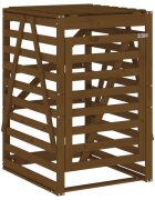 vidaXL Úložný box na popelnici hnědý 84x90x1285 cm masivní borovice