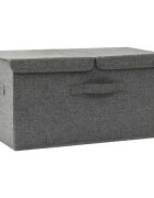 vidaXL Úložný box textil 50 x 30 x 25 cm antracitový