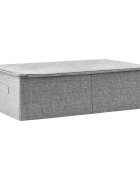 vidaXL Úložný box textil 70 x 40 x 18 cm šedý