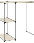 vidaXL Úložný regál nad pračku Krém 87 x 55 x 905 cm železo