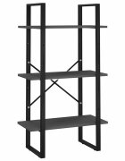 vidaXL Úložný regál šedý 60 x 30 x 105 cm kompozitní dřevo