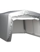 vidaXL Úložný stan 370 x 370 cm ocelově šedý