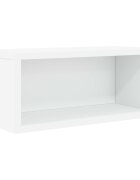 vidaXL Úložný stojan na CD Bílá 40 x 17 x 17 cm Kompozitní dřevo