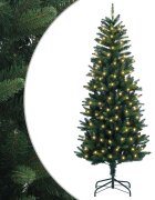 vidaXL Umělý Skládací Vánoční Strom 180 cm 300 LED Teplá bílá PE a PVC