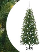 vidaXL Umělý vánoční stromeček Zelená 150 cm PE a PVC