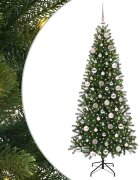 vidaXL Umělý vánoční stromeček Zelená 180 cm PE a PVC