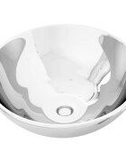 vidaXL Umyvadlo 325 x 14 cm keramika stříbrné