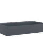 vidaXL Umyvadlo 60x38x11 cm minerální/mramorový kompozit antracitové