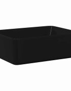 vidaXL Umyvadlo černé 40 x 30 x 13 cm keramika