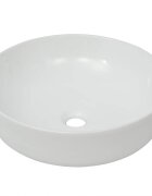 vidaXL Umyvadlo kulaté keramické bílé 415x135 cm