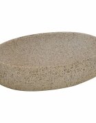 vidaXL Umyvadlo na desku pískové oválné 59 x 40 x 15 cm keramika