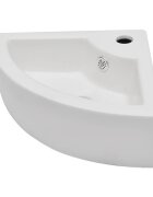 vidaXL Umyvadlo s přepadem 45 x 32 x 125 cm bílé