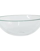 vidaXL Umyvadlo sklo 50 x 37 x 14 cm průhledné