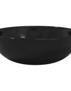 vidaXL Umyvadlo tvrzené sklo 35 x 12 cm černé
