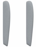 vidaXL Uši čela postele Světle šedá 80 x 23 x 6 cm textil