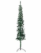 vidaXL Úzký umělý poloviční vánoční stromek se stojanem zelený 150 cm