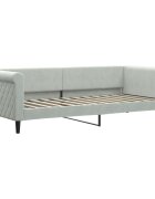 vidaXL Válenda světle šedá 90 x 200 cm samet