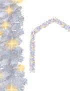vidaXL Vánoční girlanda s LED světýlky 10 m bílá
