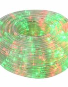 vidaXL Vánoční LED světelný had 120 LED Červená & Zelená 5 m
