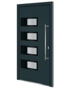 vidaXL Vchodové dveře antracitové 110 x 210 cm hliník a PVC