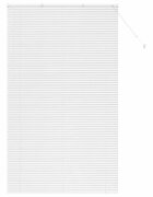 vidaXL Venet školní žaluzie Bílá 220 x 130 cm 25 mm Hliník