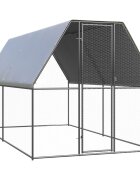 vidaXL Venkovní klec pro kuřata 2x4x2 m pozinkovaná ocel