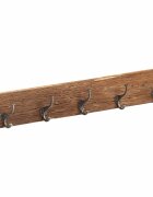 vidaXL Věšák do předsíně s 5 háčky 100 x 25 x 15 cm recyklovaný masiv