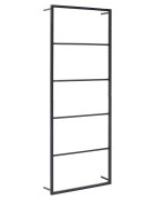 vidaXL Věšák na ručníky černý 45 x 10 x 115 cm ocel