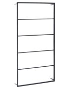 vidaXL Věšák na ručníky černý 60 x 10 x 116 cm ocel