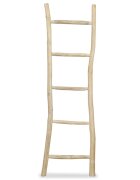 vidaXL Věšák na ručníky s 5 příčlemi přírodní teak 45x150 cm