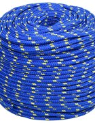 vidaXL Víceúčelové užitkové lano 8 mm 25 m Modrá PP