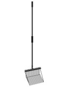 vidaXL Vidle s 18 hroty černé ocel