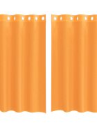 vidaXL Voálové záclony s průchodkami 2 ks Oranžová 140x175 cm