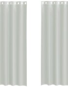 vidaXL Voálové záclony s průchodkami 2 ks Světle šedá 140x260 cm