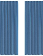 vidaXL Voálové záclony s tyčovými kapsami 2 ks Královská modrá