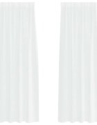 vidaXL Voile Záclona 2 ks Bílá 260 x 140 cm Polyester