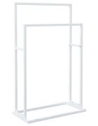 vidaXL Volně stojící stojan na ručníky bílý 48 x 24 x 785 cm železo