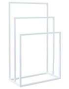 vidaXL Volně stojící stojan na ručníky bílý 48 x 24 x 79 cm železo