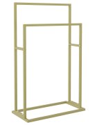 vidaXL Volně stojící stojan na ručníky zlatý 48 x 24 x 785 cm železo