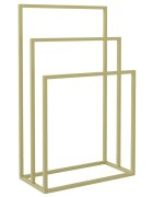 vidaXL Volně stojící stojan na ručníky zlatý 48 x 24 x 79 cm železo