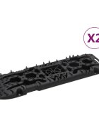 vidaXL Vyprošťovací desky 2 ks černé 107 x 31 x 7 cm nylon