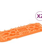 vidaXL Vyprošťovací desky 2 ks oranžové 107 x 31 x 7 cm nylon
