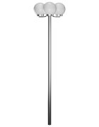 vidaXL Vysoká zahradní lampa se 3 svítidly 220 cm