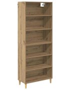 vidaXL Vysoký bufet Artisanový dub 695 x 325 x 180 cm