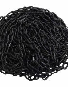 vidaXL Výstražný řetěz černý 100 m Ø 8 mm plast