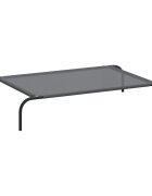 vidaXL Vyvýšený pelíšek pro psy šedý 110x65x20 cm Textilén a ocel