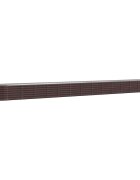 vidaXL Vyvýšený záhon pozinkovaná ocel 620x80x36 cm hnědý
