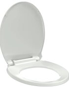 vidaXL WC sedátko s pomalým sklápěním bílé oválné